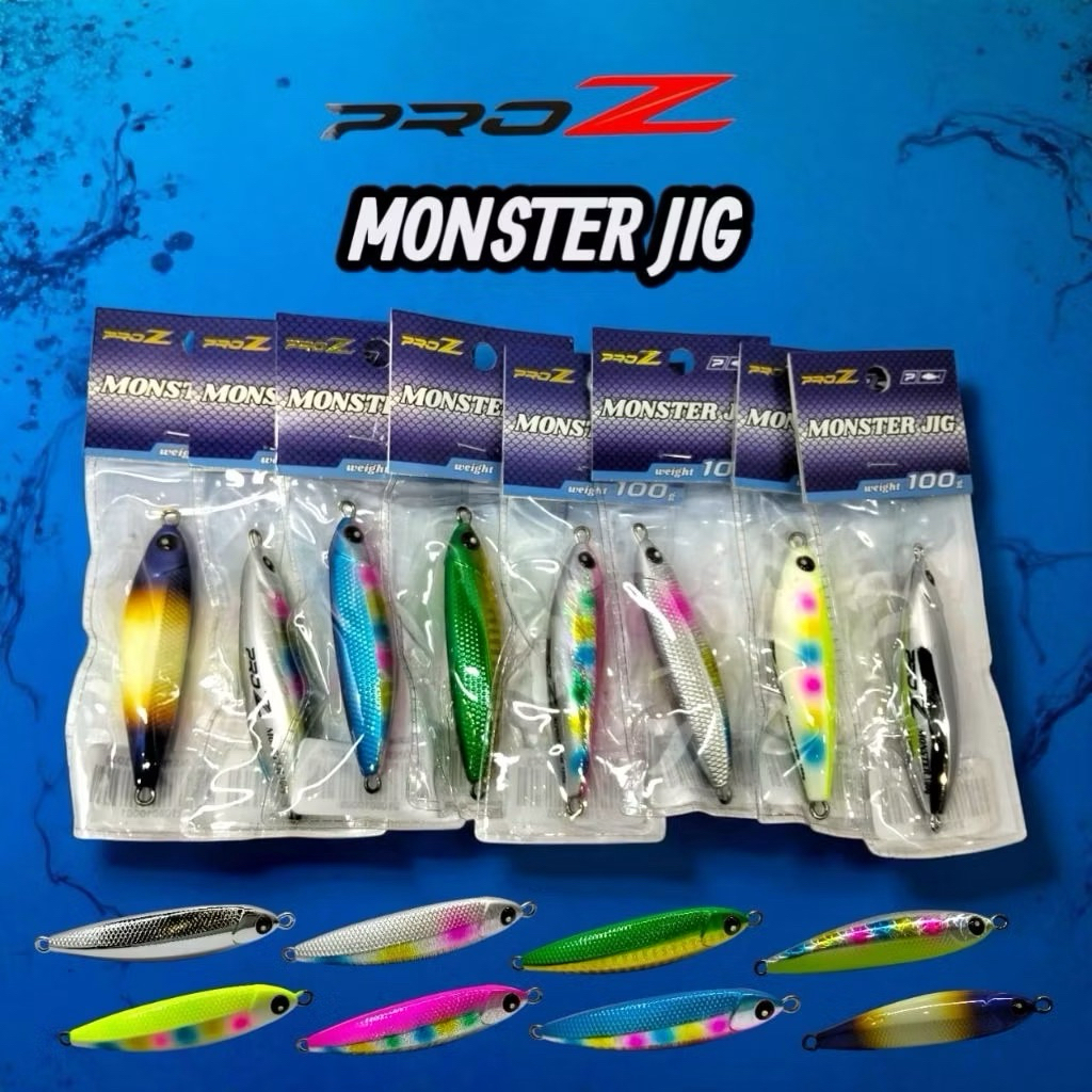 PRO Z MONSTER JIG METAL FISHING LURE JIG 40G/60G/80G/100G