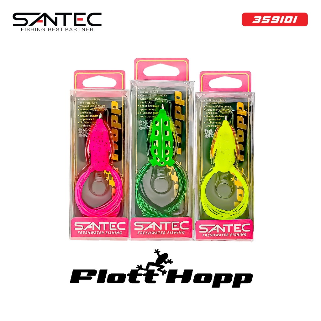 SANTEC - FLOTT HOPP 35mm/45mm 4.5g 6.5g SOFT FROG LURE FLOATING
