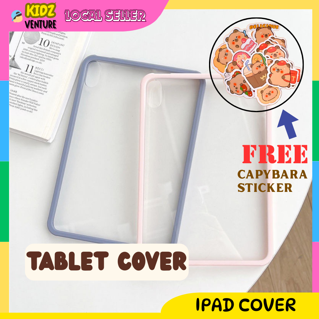 I.pad 5 6 7 8 9 th A16 gen Air 1 2 4 5 9.7 10.2 10.9 Pro 11 12.9 M2 M4 แท็บเล็ต sarung โปร่งใสกลับกร