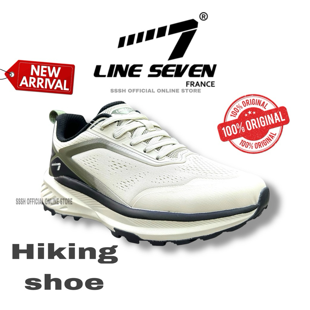 รองเท้าเดินป่าไลน์เซเว่น👟 L7-S 2911 สีเบจ & D,สีเทา