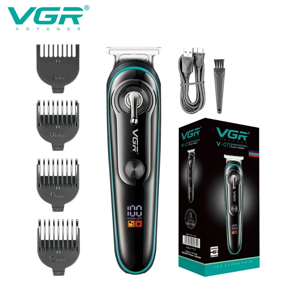 VGR V-075 จอแสดงผล LED ปรับได้เป็นศูนย์ 100% ชาร์จใหม่ได้