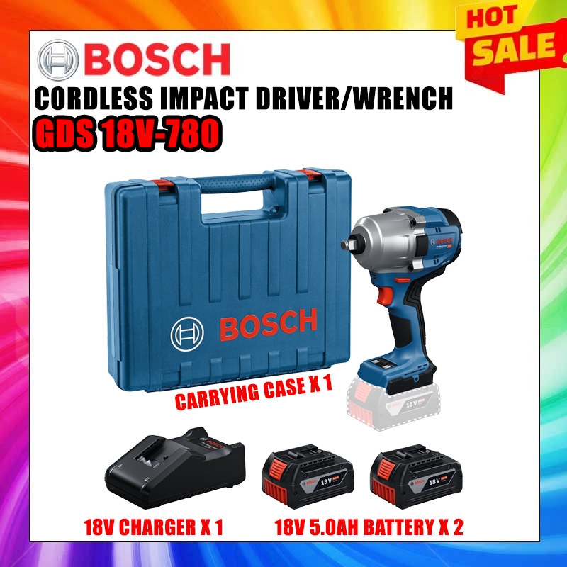 BOSCH GDS 18V-780 CORDLESS IMPACT DRIVER/WRENCH GDS18V-780