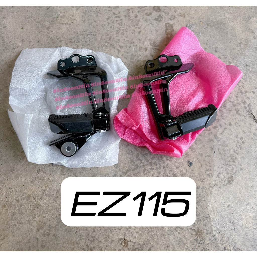 Yamaha EZ115 L+R SET พักเท้าหลัง - สีดํา SMX taak pemijak belakang moto ez 115 sepasang