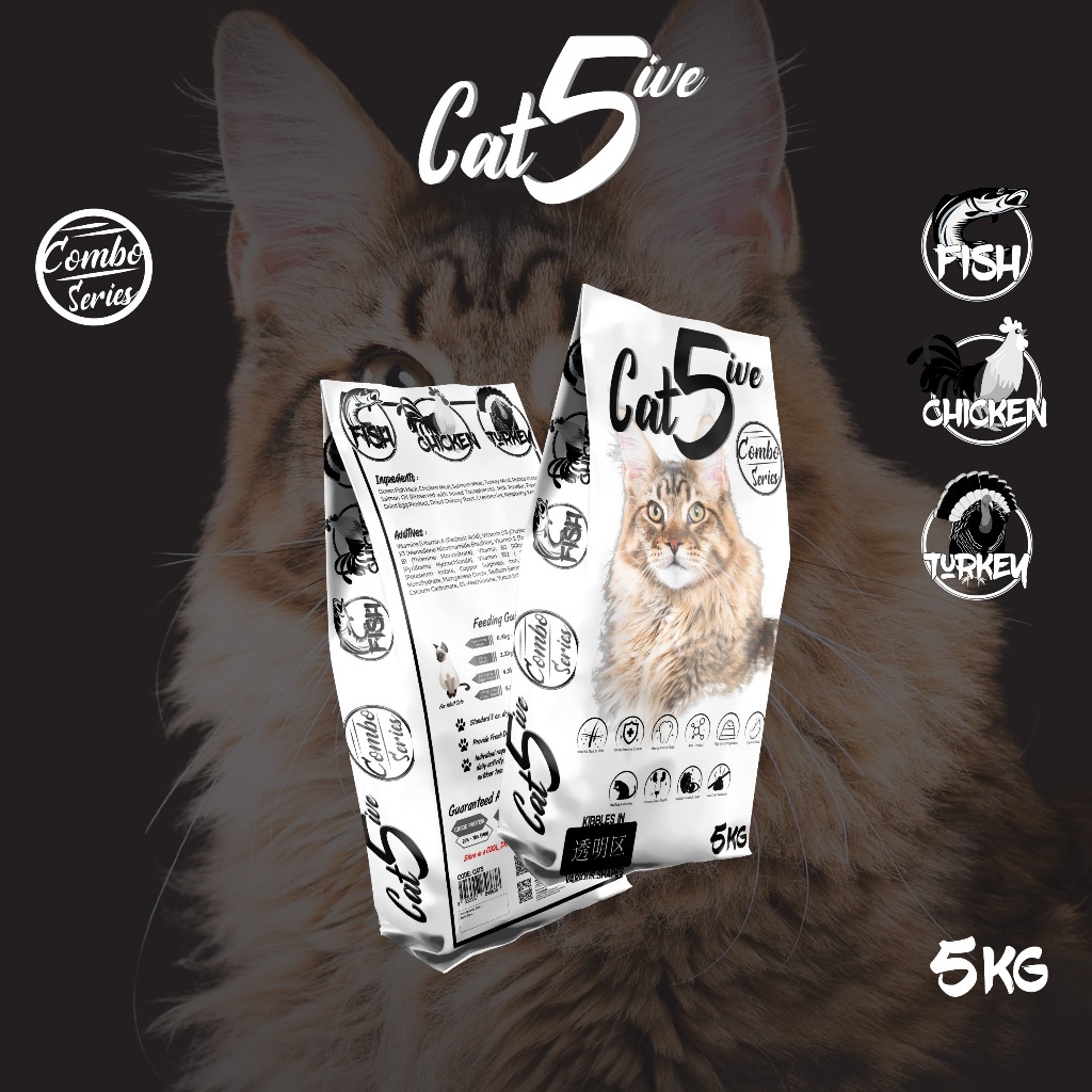 Cat 5ive อาหารแมว Combo Series