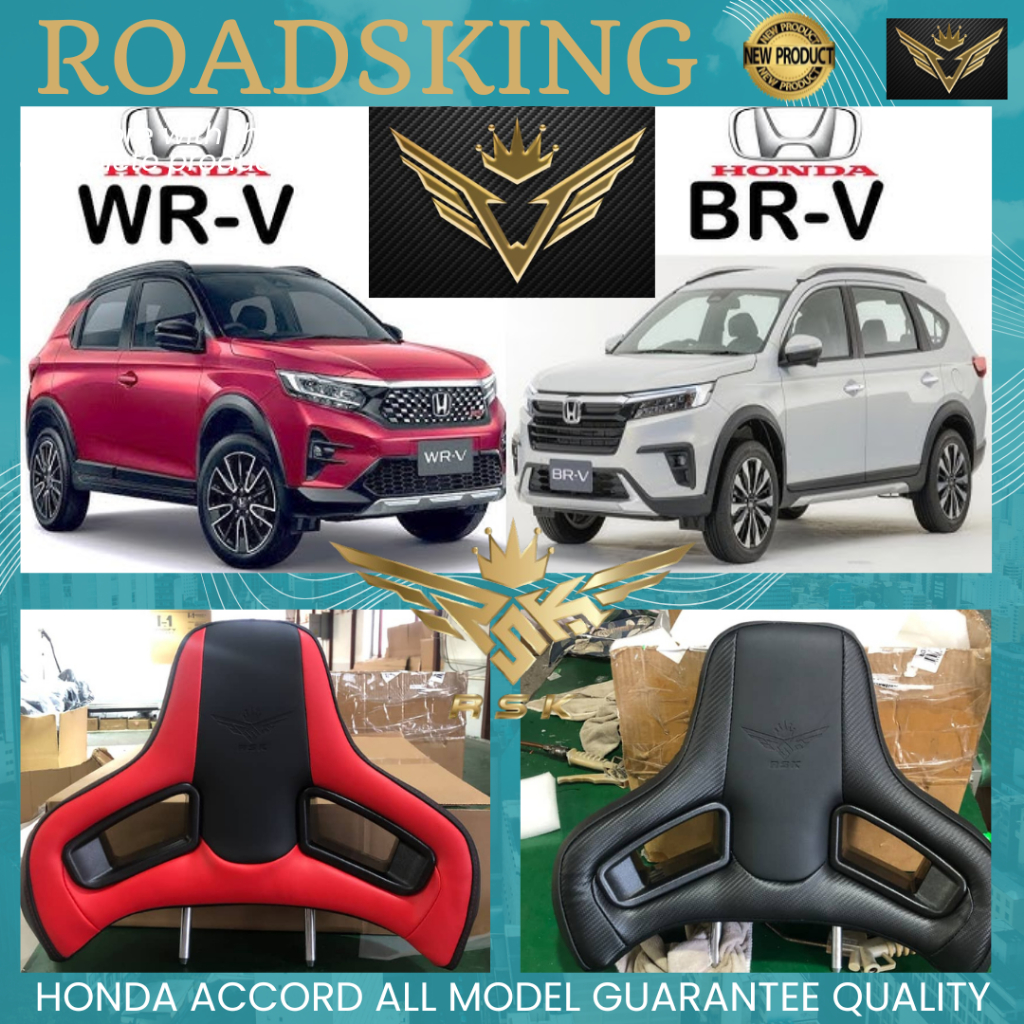 RSK SPORT SEAT PILLOW HEADREST PLUG & PLAY HONDA BRV WRV 2016-2025
