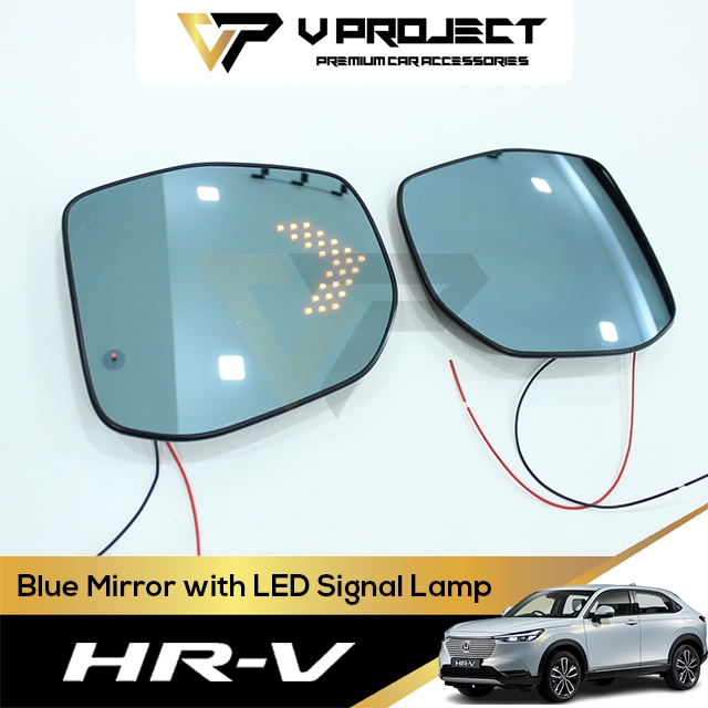 Honda HRV กระจกมองข้างสีน้ําเงินพร้อมสัญญาณ LED มุมกว้าง Sight กระจกมองหลัง HRV / Vezel 2022-2025 อุ