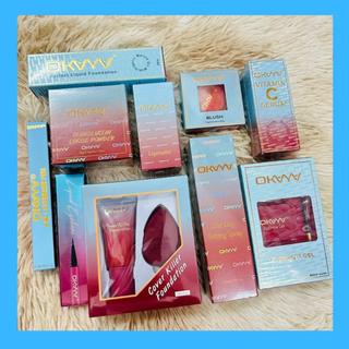 OKAYA SET MAKEUP ♦ EYEBROW ♦ FOUNDATION ♦ LOOSE POWDER♦PRIMER ♦ EYELINER ♦  LIPMATTE ♦ BLUSHER ♦ BROWCARA