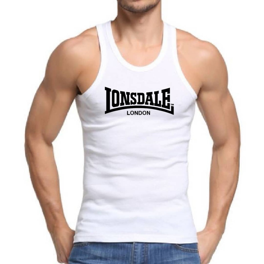 สินค้ามาใหม่ MENS SINGLET L0NSDALE L0ND0N PREMIUM QUALITY 100%COTTON