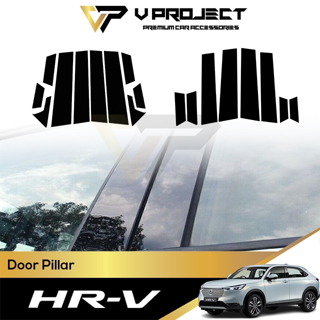Honda HR-V HRV 2022-2025 เสาประตู Dark (PC) ประตู Trim หน้าต่างป้องกัน HRV / VEZEL V โครงการรถอุปกรณ