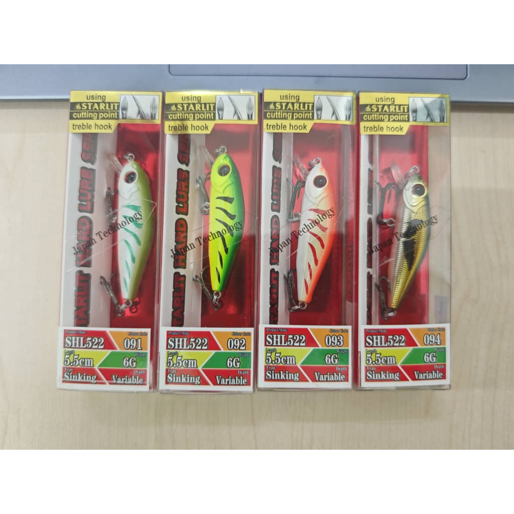 STARLIT SHL522 6G 5.5CM HARD SINKING LURE