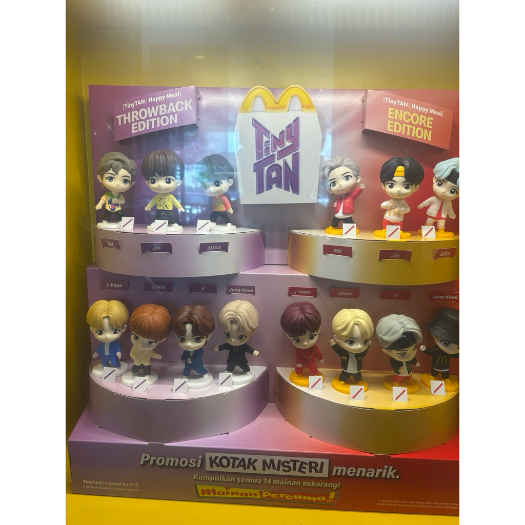 กลุ่ม K-pop BTS จากซีรีส์แอนิเมชั่น TinyTAN