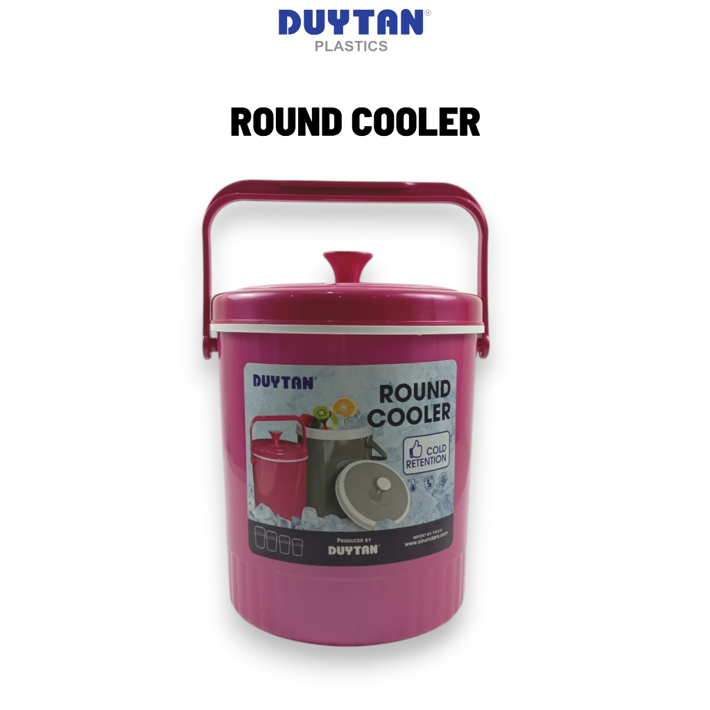 MERAH Duytan 12L Round Cooler (สีชมพู) 12Round Cooler & Warmer (สีชมพู) Made in Vietnam