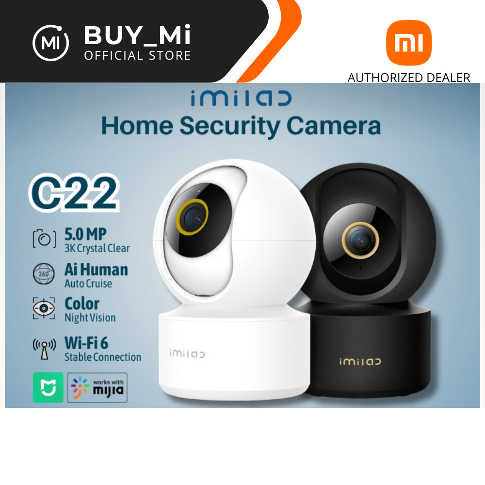 อย่างเป็นทางการImilab C22 Home Securityกล้อง 5MP Smart WiFi 6 กล้องวงจรปิดสีNight vision CMSXJ60Aทํา