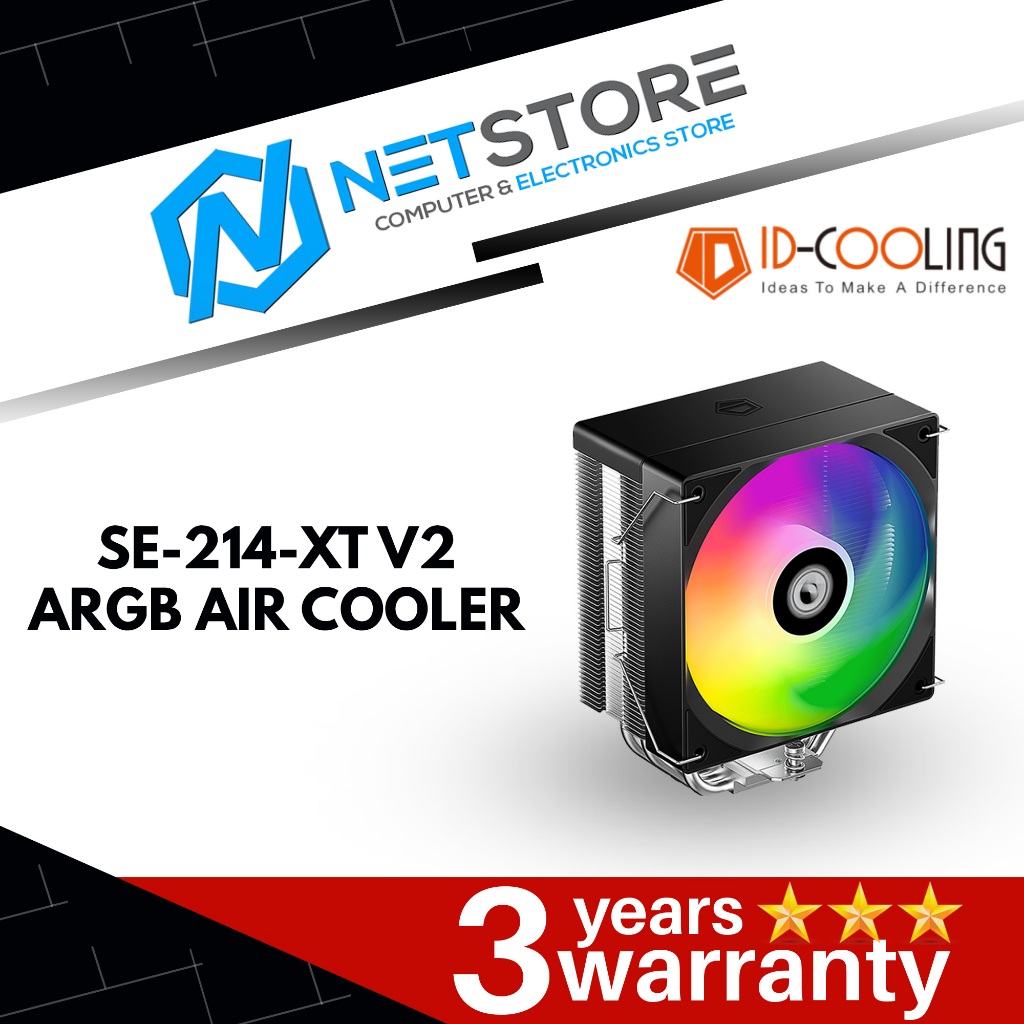 ID-COOLING SE-214-XT V2 ARGB AIR COOLER - ID-CPU-SE-214-XT-V2-ARGB