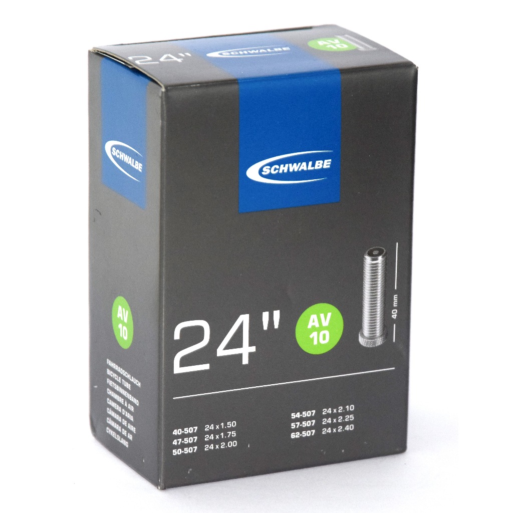 Schwalbe AV10 หลอด 24X1.5 24X1.75 24X2.0 24X2.1 24X2.25 24X2.4 40/47/50/54/57/62-507 24 x 1.50-2.50 