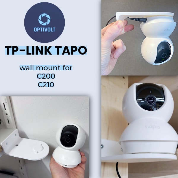 TP-Link Tapo C200 C210 & C220 IP Cam Wall Mount Bracket Holder Organizer CCTV