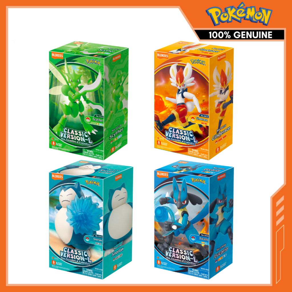 Blokees Pokémon - Classic Edition CV-L Model Kit - การเผชิญหน้าใหม่แห่งการสํารวจ