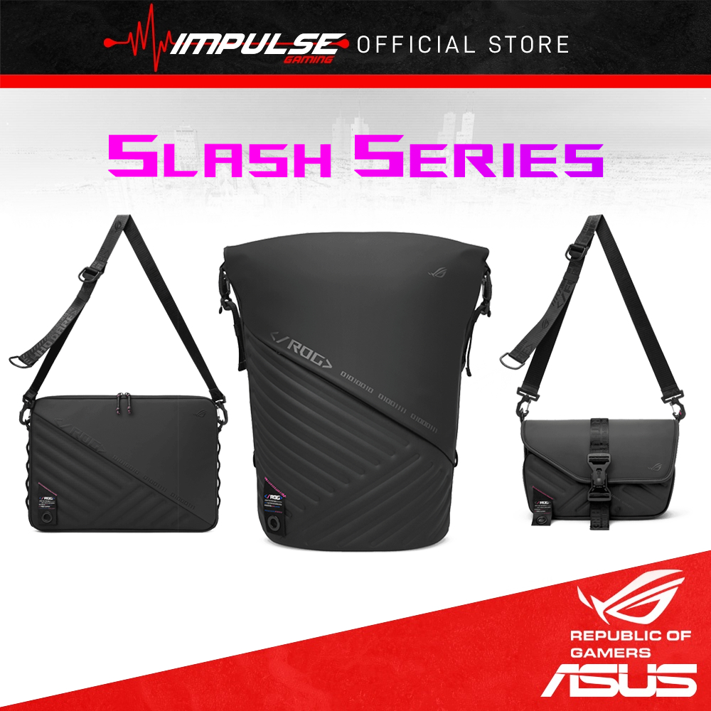 Asus ROG Slash 4.0 Series - Sleeve Bag 4.0 / Backpack 4.0 / Sling Bag 4.0 Stealth-black Material & S