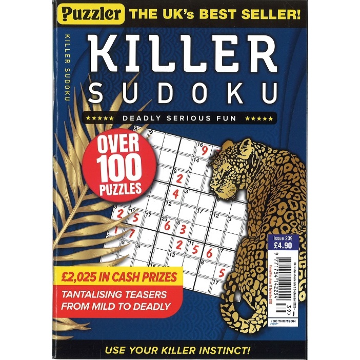 PUZZLER KILLER SUDOKU UK