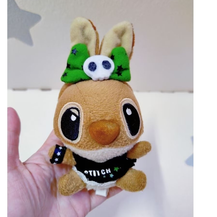 ตะเข็บหูกระต่าย พวงกุญแจมาสคอต SKC73 ตะเข็บสีน้ําตาล preloved พวงกุญแจรุ่นลิมิเต็ด plushie