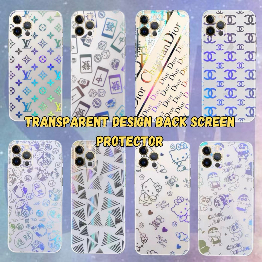 Tecno Pova 2 3 4 5 6 Pro 5G 6 Neo โปร่งใสโมเดิร์นสติกเกอร์ด้านหลังฝาครอบ Protector Skins