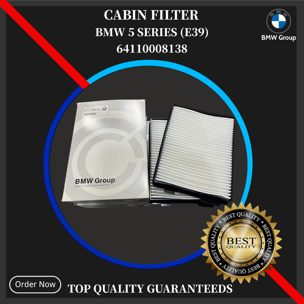 64110008138 BMW CABIN FILTER 5 Touring E39 Cabin Aircond Filter 64119216588 64119070073 64116904867 
