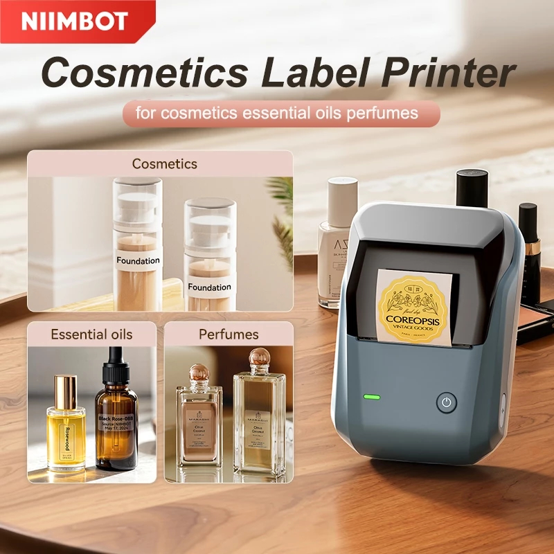 MESIN NIIMBOT B1 เครื่องพิมพ์ฉลากพกพา เครื่องพิมพ์ Inkless Machine ฟรีสติ๊กเกอร์ 1 ม้วน