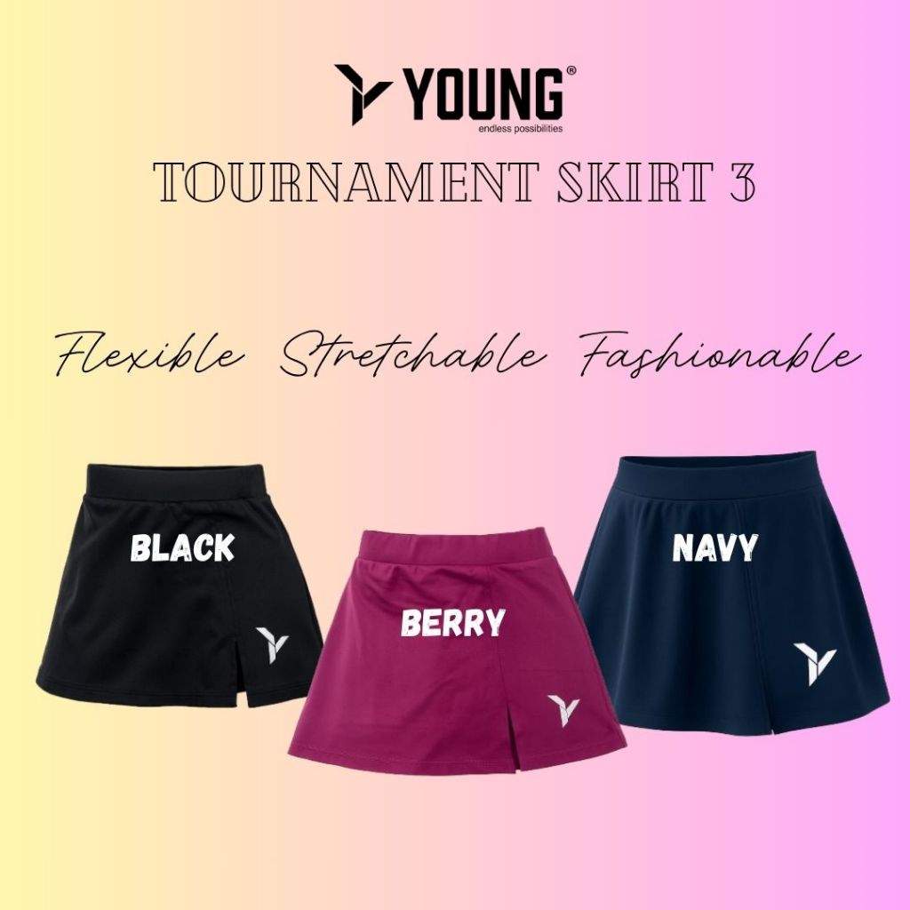 YOUNG Ladies Tournament 3 กระโปรงสปอร์ตพร้อมกางเกงขาสั้น