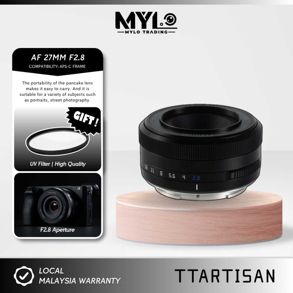 TTArtisan 27 มม.F2.8 Auto Focus Eye Recognition กล้องสําหรับ Sony A6400 ZV-E10 ZV-E10 II A7C II A670