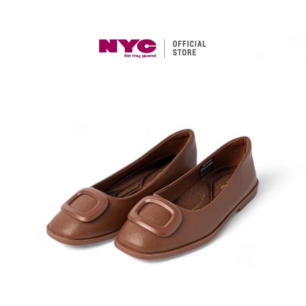 NYC Kasut Perempuan Jiselle Comfort Slip-On Pump Shoes -N52506-SN01SV-3-BROWN