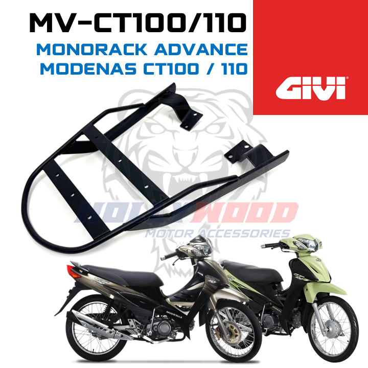 GIVI ALCK MODENAS CT100 / CT110 + กล่อง GIVI TANKER ABS TOP BOX