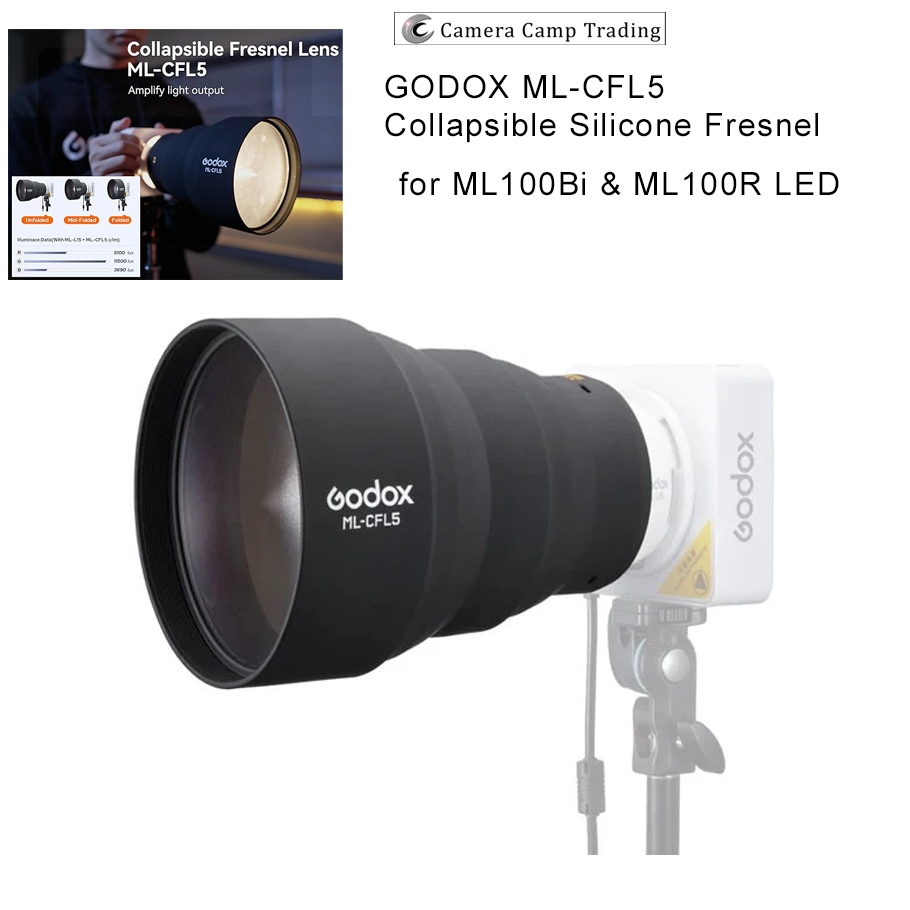 Godox ML-CFL5 เลนส์ Fresnel แบบพับได้สําหรับ ML100Bi ML100R