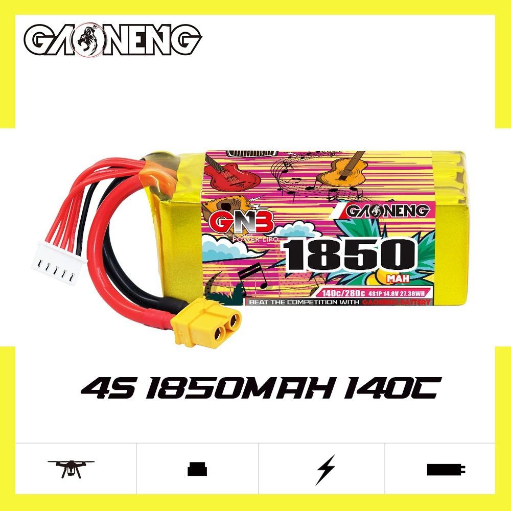 GNB18504S140A // Gaoneng GNB 4S 14.8V 1850mAh 140C XT60 LiPo Battery