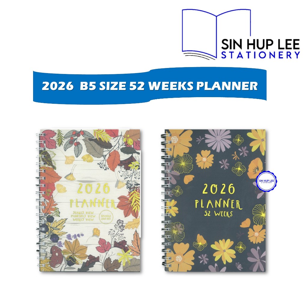 Masterprint 2026 ลายมือ B5 ขนาด 52 สัปดาห์ Planner PWD-B5
