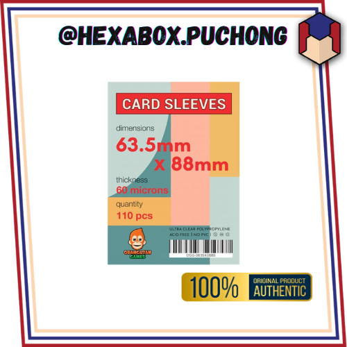 SLEEVES 63.5MM x 88MM - 110 ชิ้น