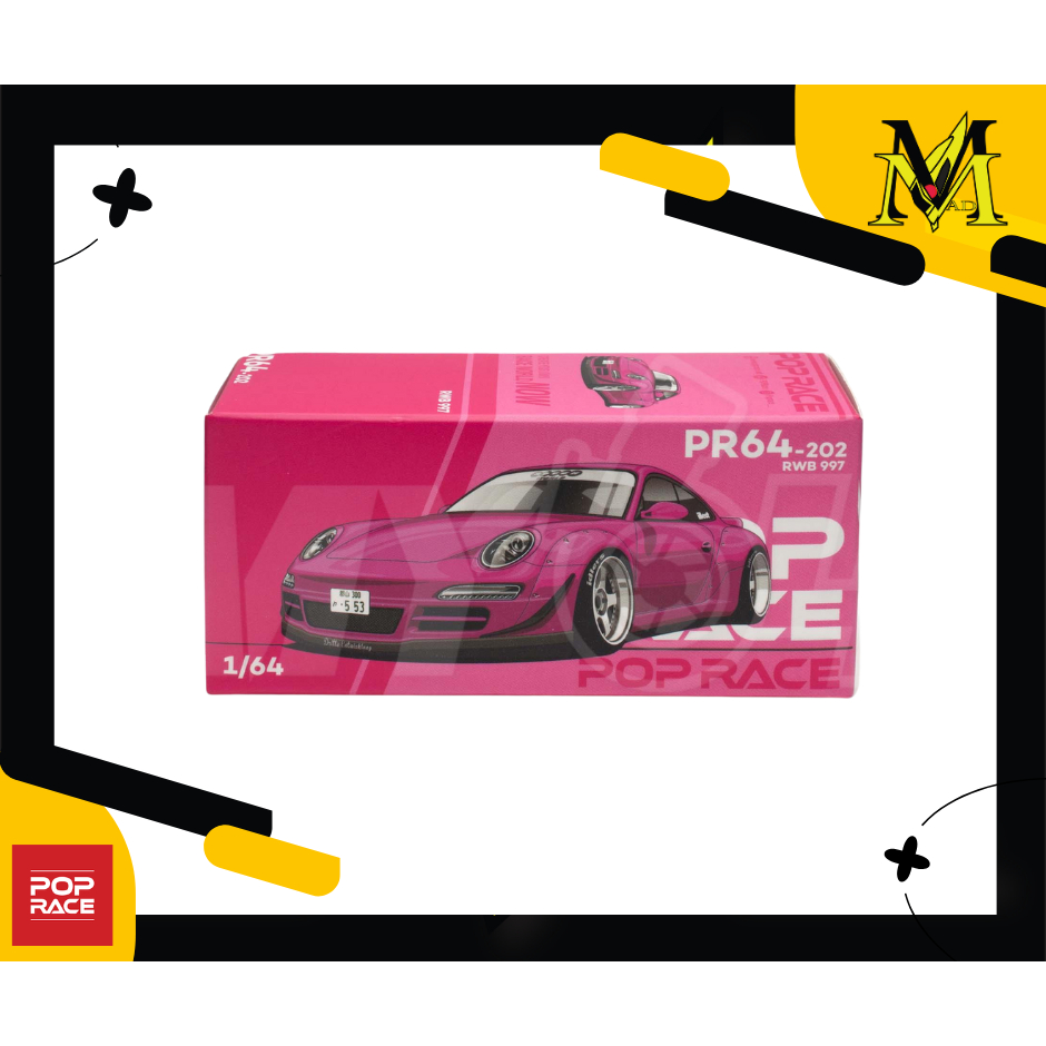 [Pop Race]	1:64 POP RACE 997 RWB สีชมพู	ราคา640202	ดี106