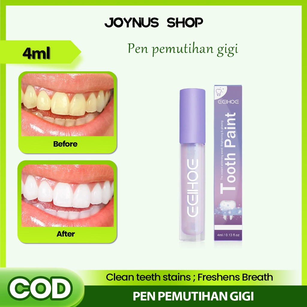 EELHOE Teeth Whitening Pen Oral Care Cleans Teeth Whitens Teeth Freshens Breath 美牙笔