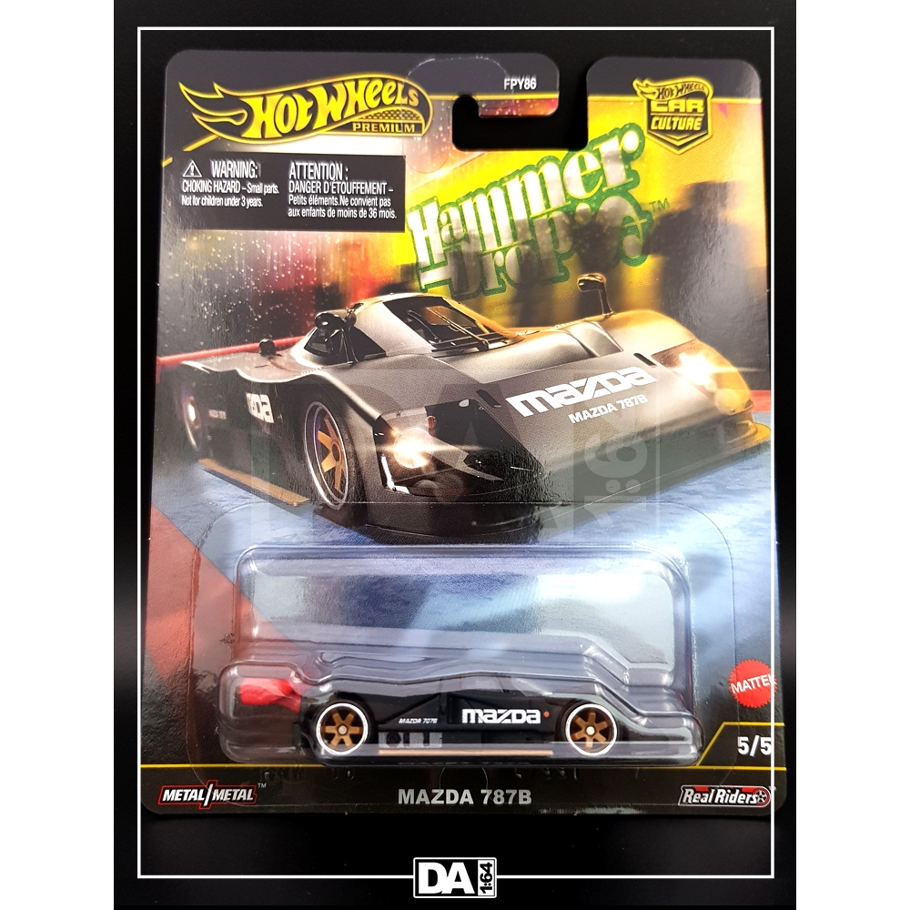 HOT WHEELS Hammer Drop - Mazda 787B พร้อมตัวป้องกัน