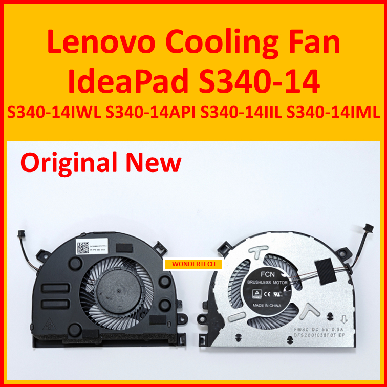 Lenovo IdeaPad S340-14 พัดลมระบายความร้อน CPU S340-14IWL S340-14API S340-14IIL S340-14IML
