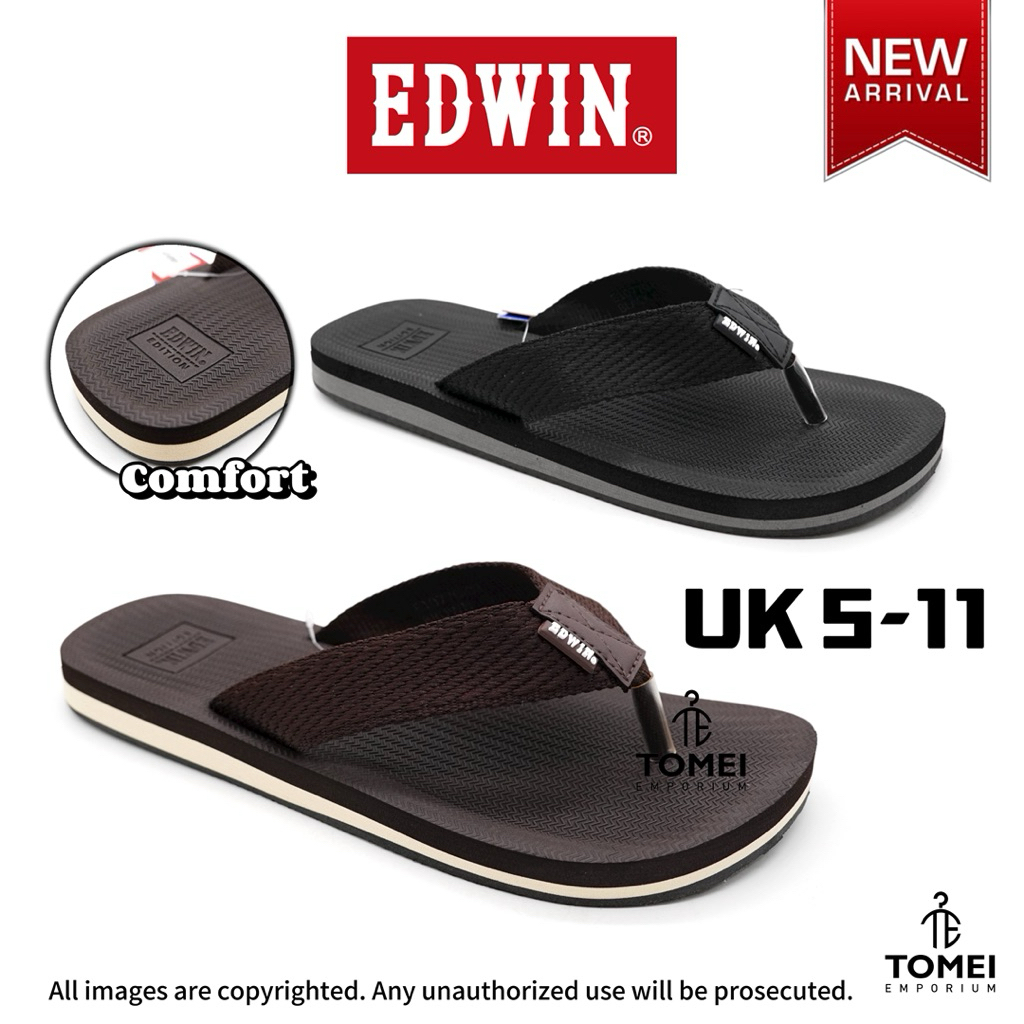 Edwin Mens Casual Thong รองเท้าแตะน้ําหนักเบา Selipar Lelaki E10770