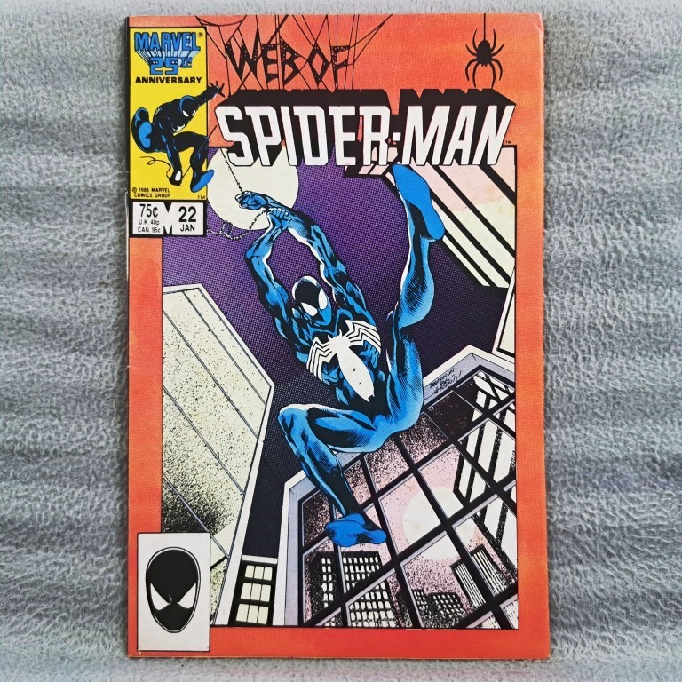 Web of Spider-Man 22 (ซีรีส์ที่ 1 Marvel Comics) Jim Shooter, Marc Silvestri