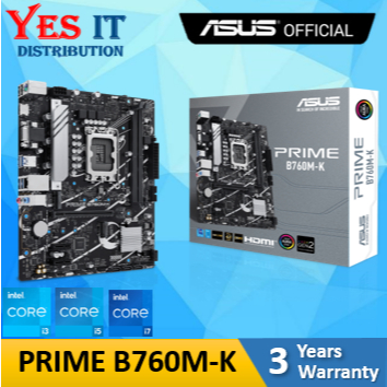 ASUS PRIME B760M-K D5 Intel® B760 (LGA 1700) เมนบอร์ด mATX