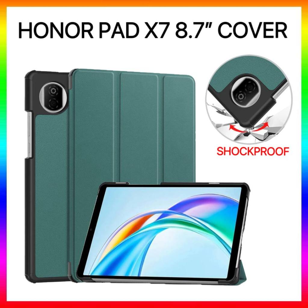 Honor Pad X7 8.7 นิ้วฝาครอบขาตั้งหนัง PU Honor PadX7 Protector ปลอกพลิกกันกระแทก