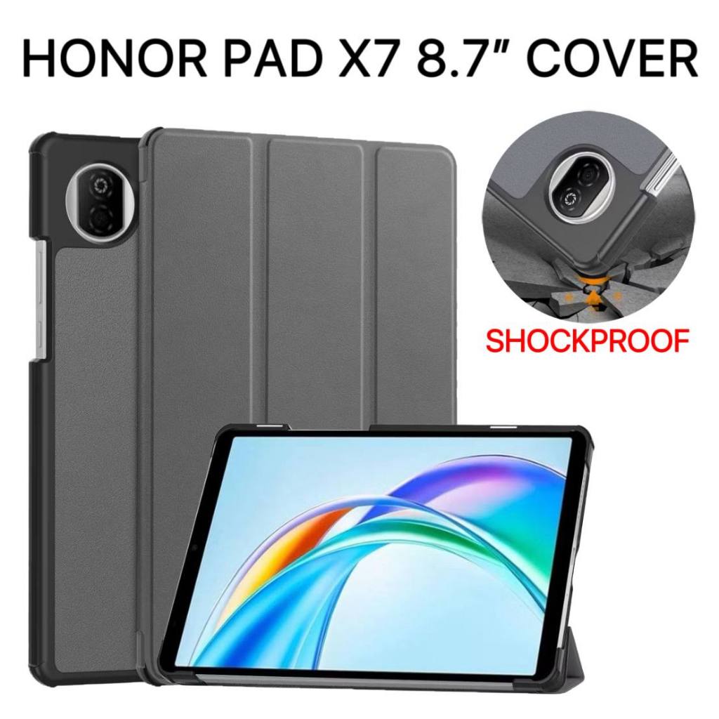 Honor Pad X7 เคสหนัง PU ขนาด 8.7 นิ้ว Honor PadX7 ฝาครอบป้องกันกันกระแทก