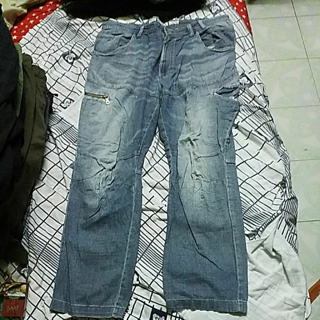 FIELDORE STRETCH DENIM CARGO SIZE 3L 38 40x41 นิ้ว