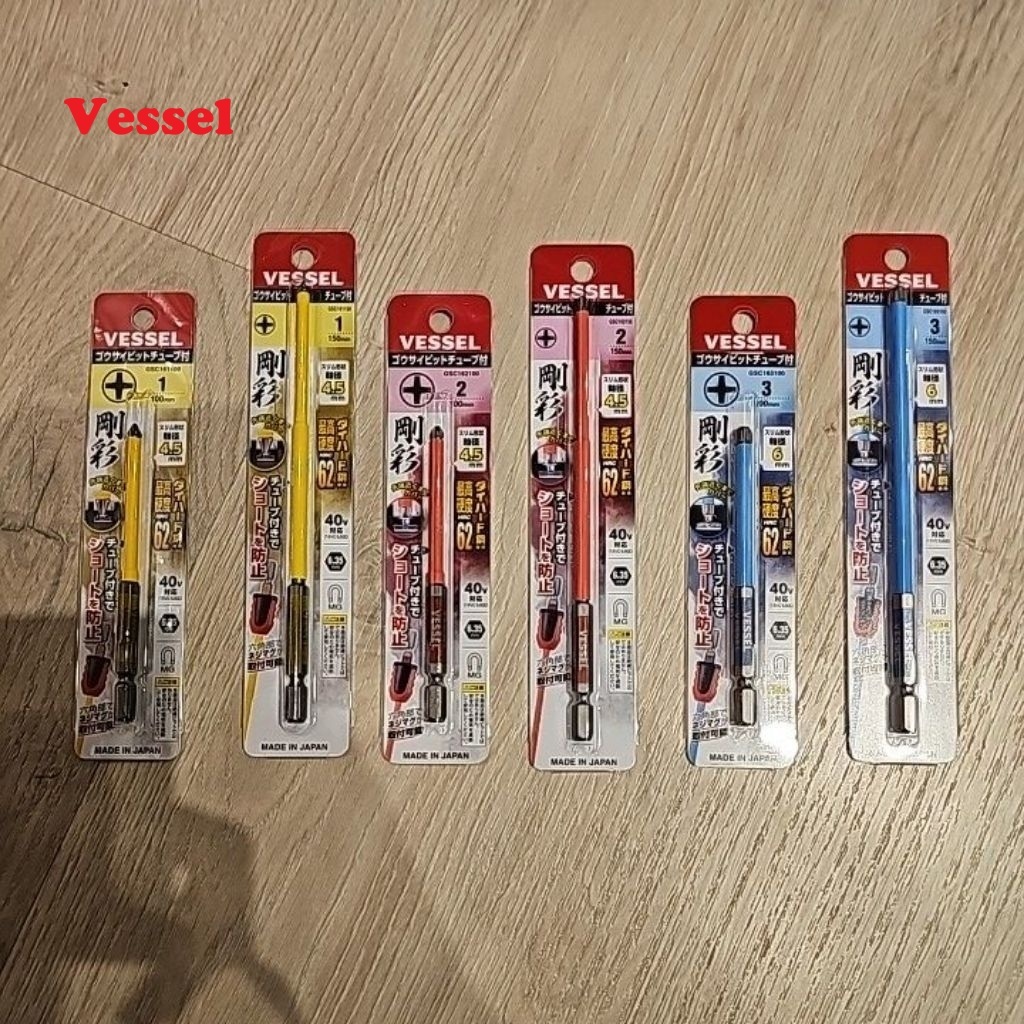 ดอกสว่าน Vessel GOSAI พร้อม Tube CW ขนาดต่างๆและชุด