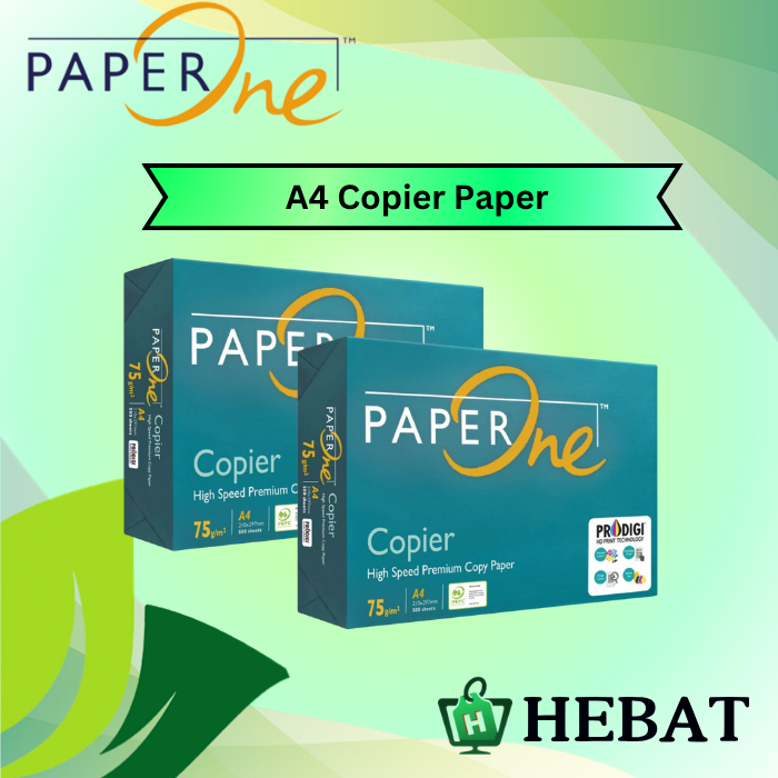 Paper One 75gsm 500s A4 Copier Paper 1/ 2/ 5 รีม