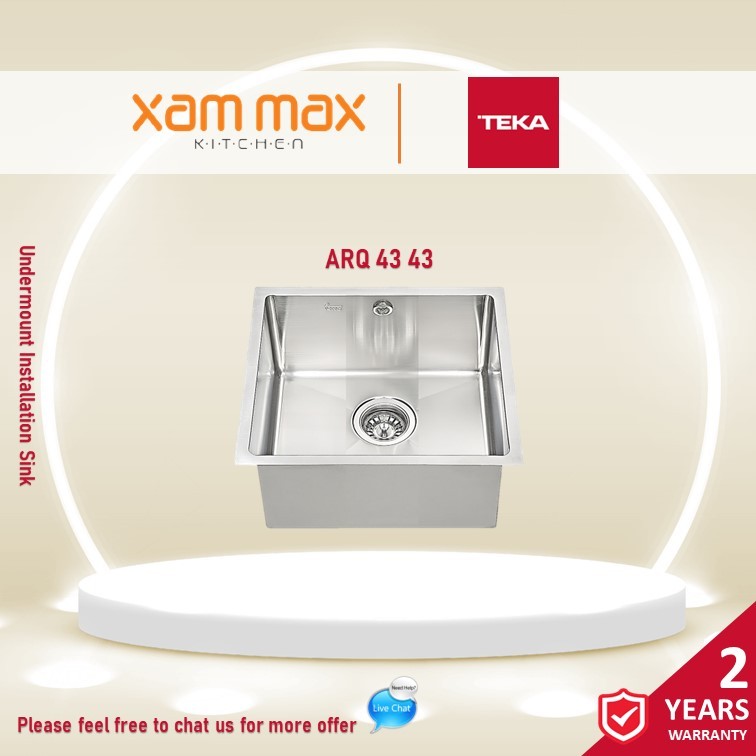 [FREESHIP WM] Teka - ARQ 43 43 KItchen Undermount Sink / Stainless Steel Sink / HCE Sink / HUN Sink 