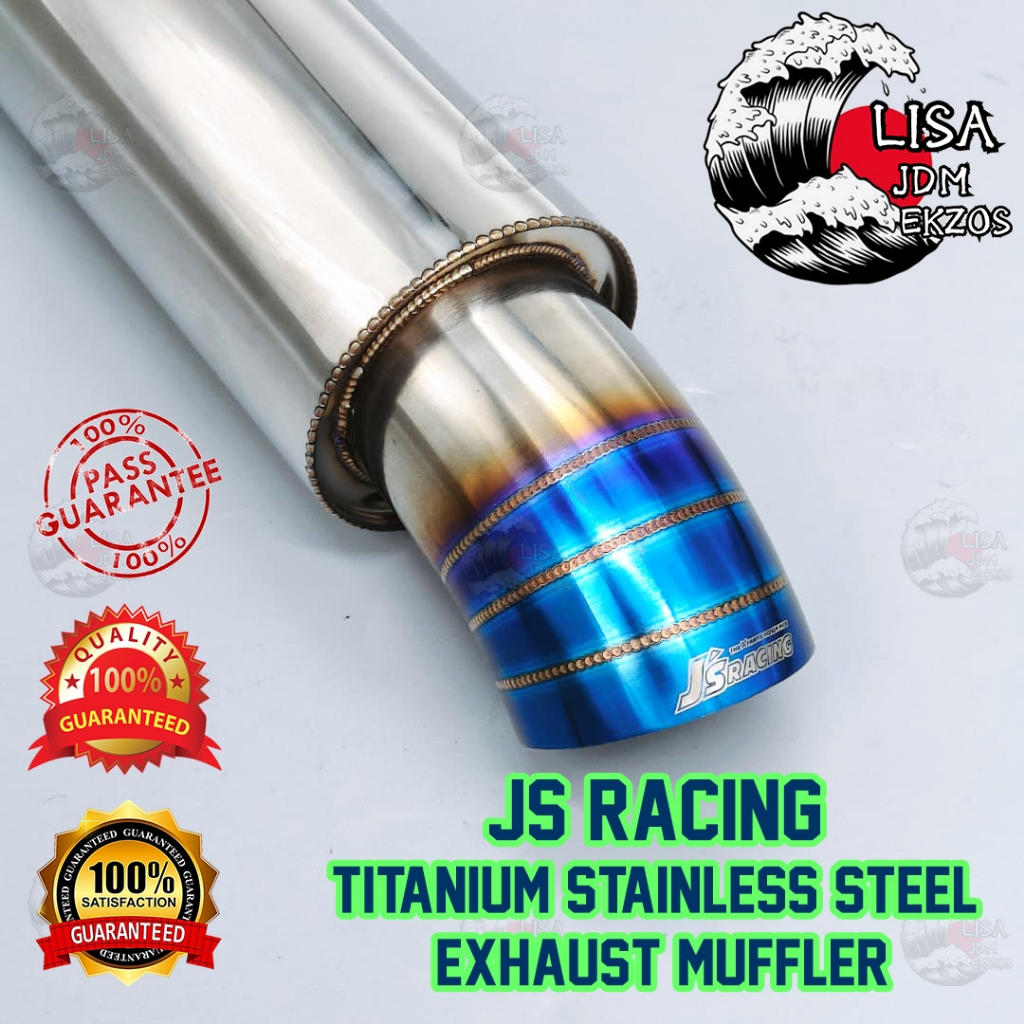 JS Racing ท่อไอเสียไทเทเนียม [4 Sport & Deep Bassy sound] / [5 เสียงดัง Agressive sound] Body Stainl