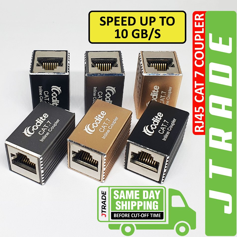 CAT 7 RJ45 Coupler Connector ตัวเมียกับตัวเมีย